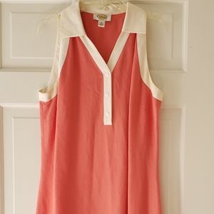 Talbots Size 10 Linen Shirt Dress